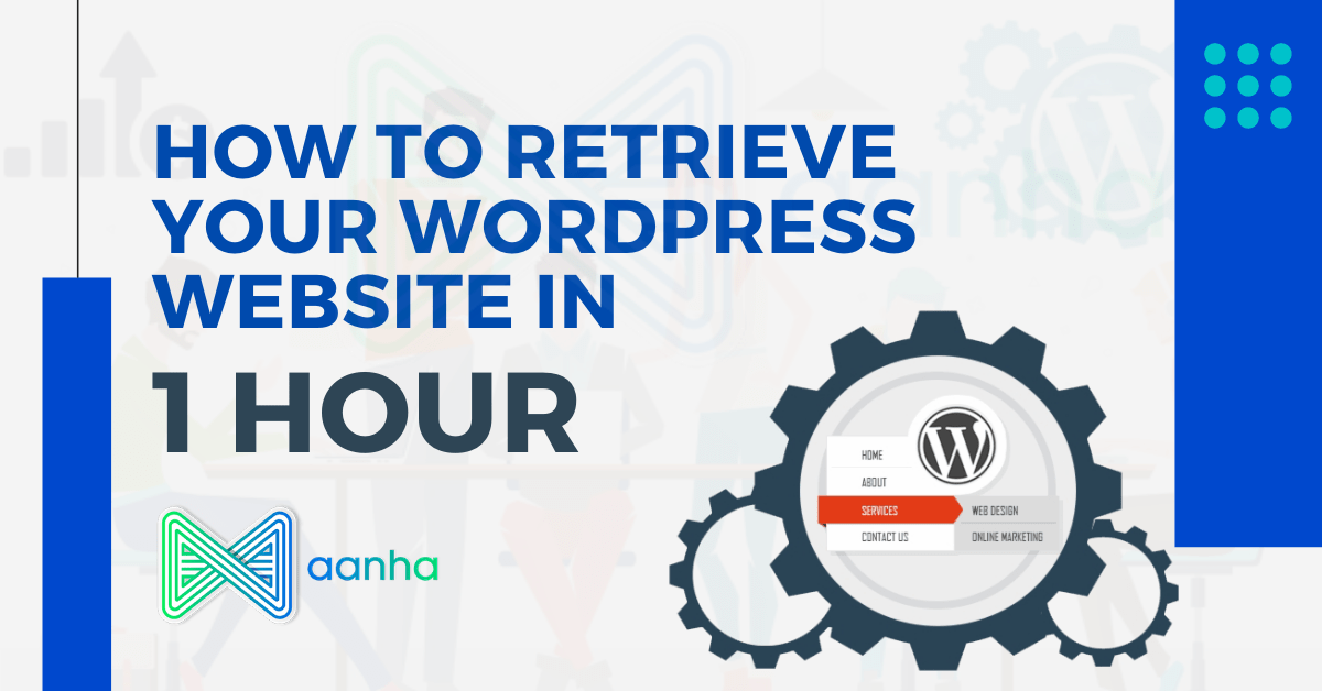 How to retrieve your WordPress website in 1 hour, wordpress website restore, website retrieve
